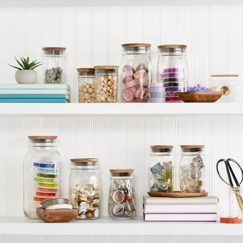 Ball Jar Wooden Storage Lids Ball