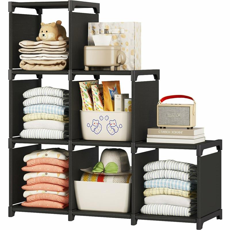 Closet Organizers and Storage 6 Cube Storage Organizer Portable Closet Shelves Cabinet (35.8L x 11.8W x 37.4H) Racks