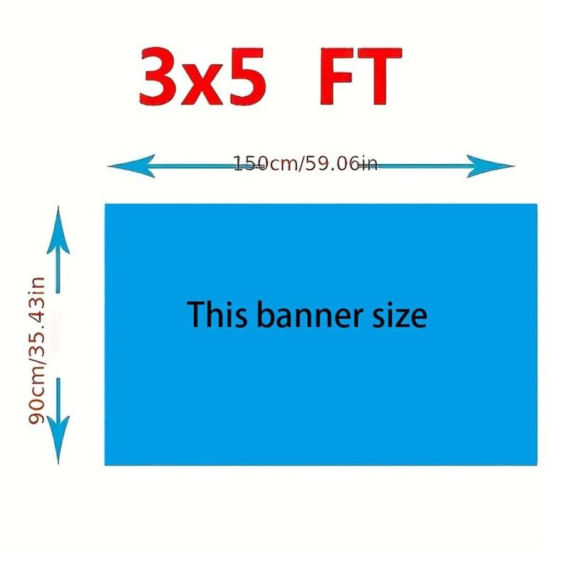 Natural Light Banner Flag, 1 Count Creative Neon Sign Pattern Flag Without Pole, Decorative Flag for Outdoor Garden Yard