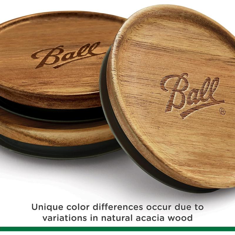 Ball Jar Wooden Storage Lids Ball