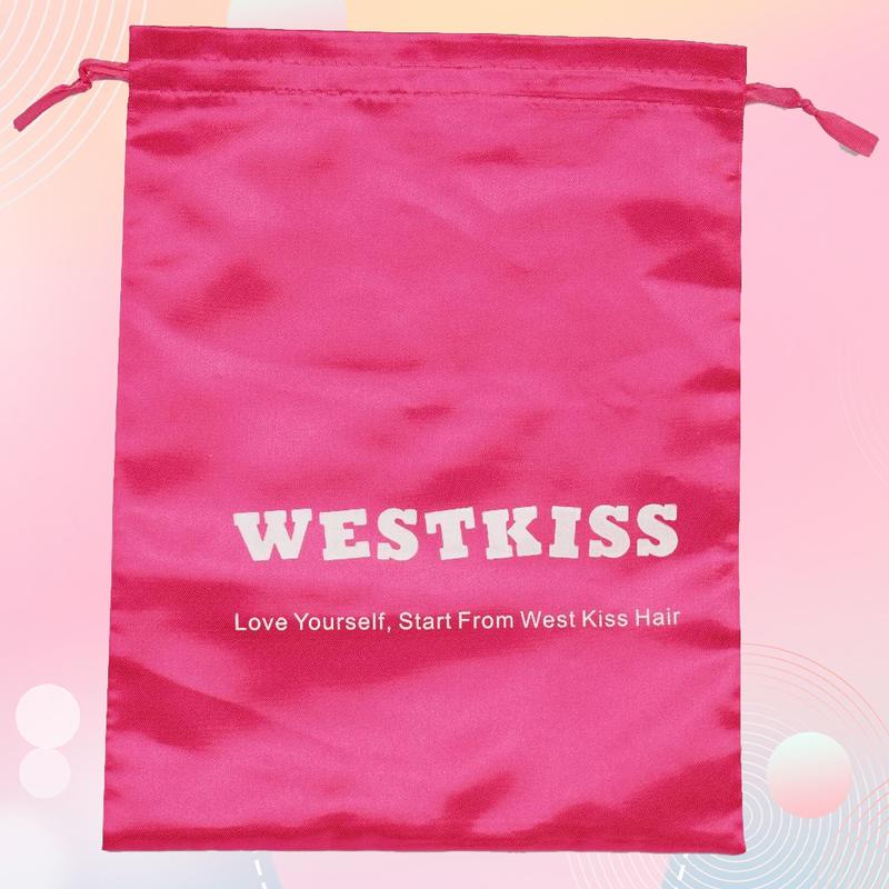 West Kiss Wig Bags Satin Packaging Pouches Carrying Storage Bags For Packaging Hair Extensions, Bundles, Wigs Organiser