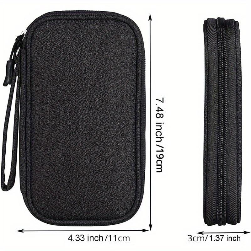 Portable Mesh Electronics Accessories Storage Bag, Multi-grid Storage Bag for Mobile Phone Accessories, Power Bank, Earphones, & Data Cables, Desk Organizer for Home Office, Desktop Accessories