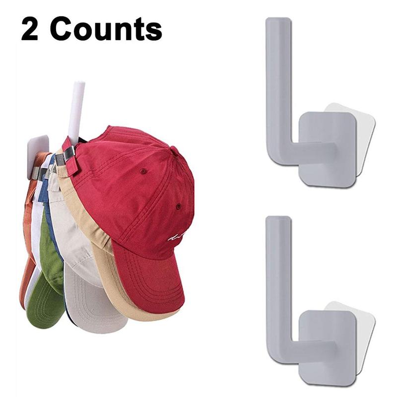 2pcs set Wall Mounted Tissue Holder, Punch Free Hats Storage Rack, Kitchen Hanging Organizer For Home