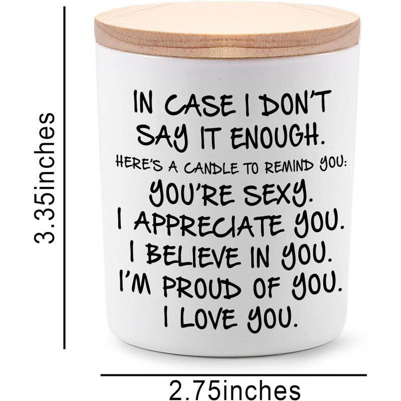 Gifts for Her Funny Novelty Unique Anniversary Valentines Day Christmas Birthday Gift for Girlfriend Wife Lavender Scented Soy Candle Decor Freshener