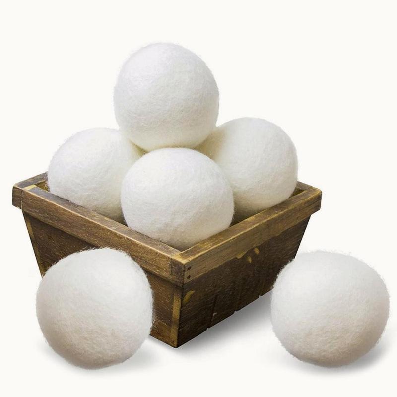 Wool Dryer Balls, Reusable Laundry Balls, Natural Fabric Softener, Reduce Wrinkles Tool, Drying Time Saving Tool, Large Drying Ball