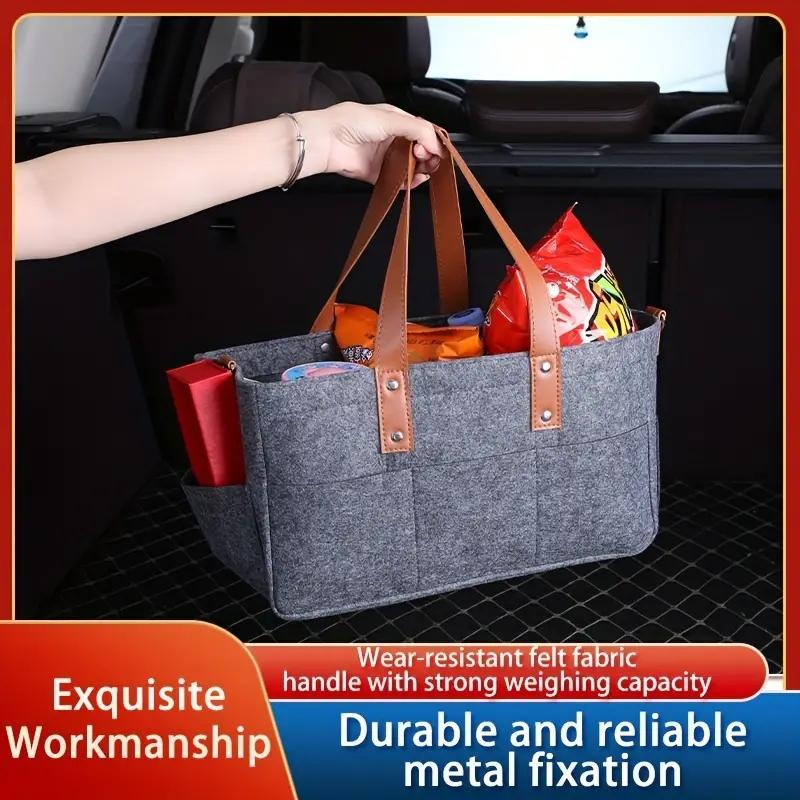 Foldable Large Capacity Storage Bag, Portable Multifunctional Storage Bag With Handle, Durable Organizer for Outdoor Travel