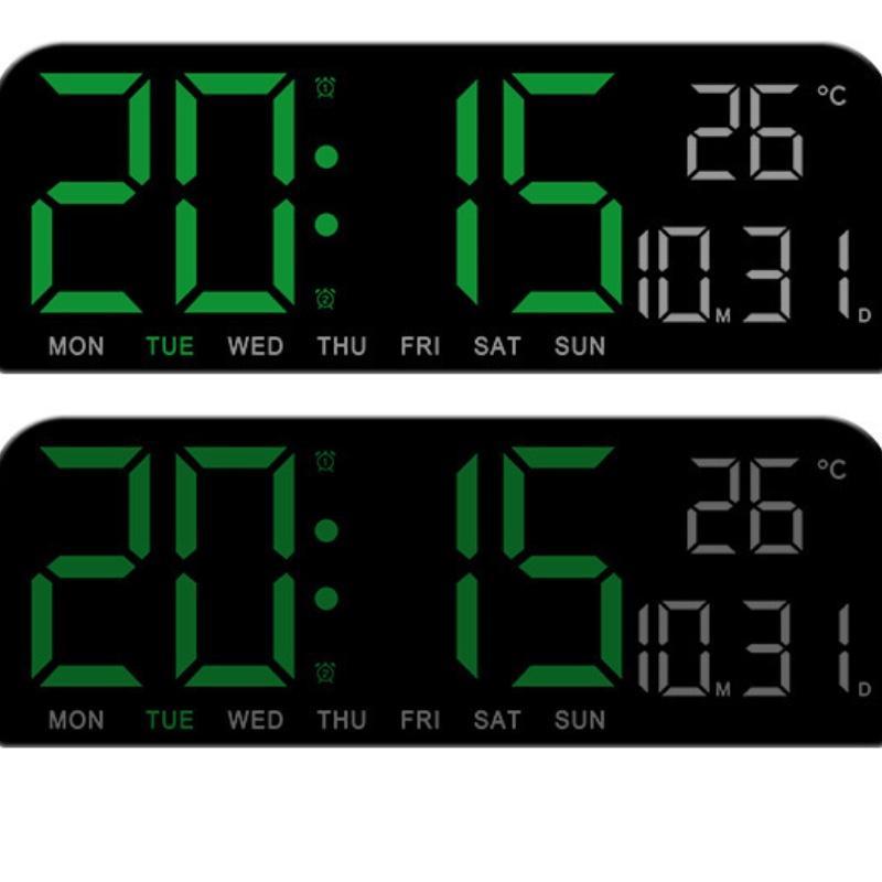 LED Digital Wall Clock Decorative Modern Simple, 10