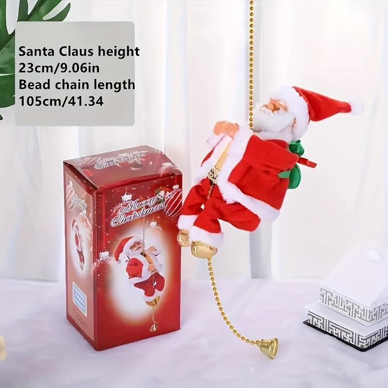 Santa Claus Climbing Bead, Electric Santa Claus Climbing Ladder, Santa Claus Doll, Christmas Tree Decoration Climbing Santa Claus Ornaments