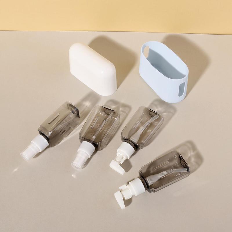 4 in 1 Travel Bottle Set, 1 Set Empty Refillable Travel Lotion Dispenser Bottle, Cosmetic Toner Shampoo Subpackage Bottle for Home and Travel