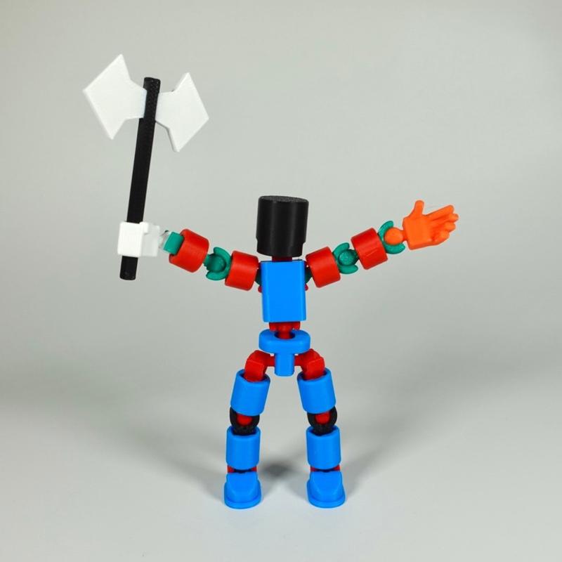 Customizable Action Figure - Modular, Articulated Figurine With Accessories - Home Decor Statue