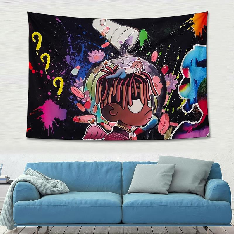 WBASHIELD Rapper Poster Tapestry Rap Music Tapestry Rapper Hip Hop Singer Album Tapestry Wall Hanging Dorm Backdrop Home Decorations for Living Room Bedroom( 60