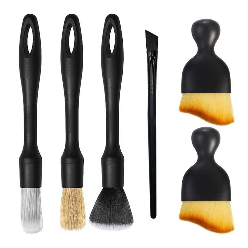 Car Interior & Exterior Detail Brush Set, Soft Car Detail Brush Set, Professional Car Interior Cleaning Tool for Air Outlet