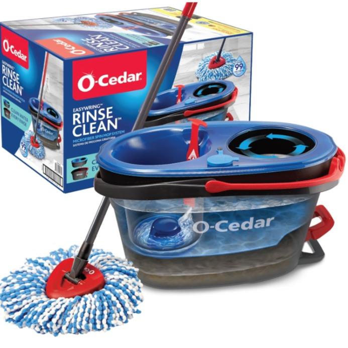 O-Cedar RinseClean Spin Mop & Bucket System | Clean with Clean Water | Removes 99% of Bacteria Visit the O-Cedar Store