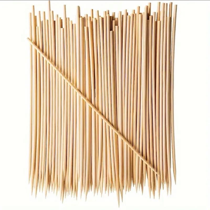 100-Piece Bamboo Sticks, 12 Inches Long