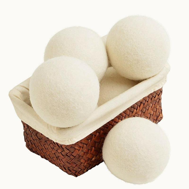 Wool Dryer Balls, Reusable Laundry Balls, Natural Fabric Softener, Reduce Wrinkles Tool, Drying Time Saving Tool, Large Drying Ball