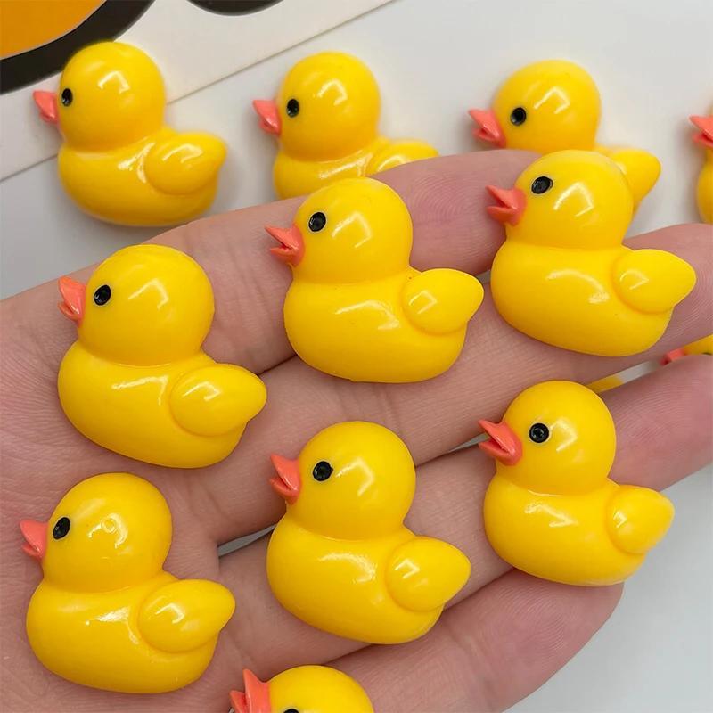 Cute Duck Design Fridge Magnet, 5 Counts set Mini Yellow Duck Shaped Magnet for Magnetic Whiteboard, Decorative Refrigerator Magnet for Kitchen