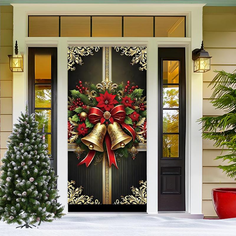 Christmas Themed Door Banner, 1 Count Exquisite Door Decoration Banner, Festive & Party Supplies for Home Living Room Bedroom