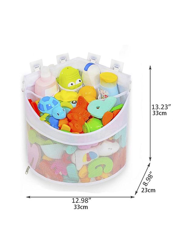 Mesh Bath Toiletry Bag, Children's Bath Toy Mesh, Bath Toy Organizer Basket, Minimalist Storage Bag, without Toy