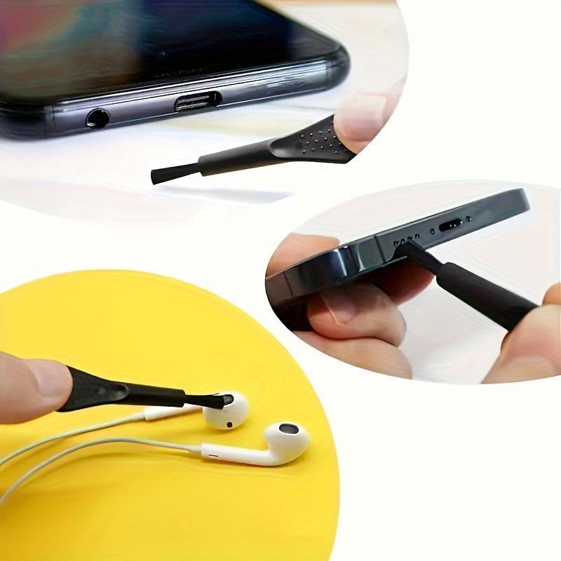 Phone Port Dust Plugs & Cleaning Tools Kit, Computer Keyboard Cleaning Brush, Multi-function Speaker Port Dust Stickers, Earphone Cleaning Bristles