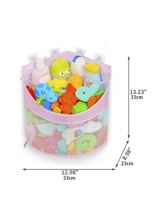 Mesh Bath Toiletry Bag, Children's Bath Toy Mesh, Bath Toy Organizer Basket, Minimalist Storage Bag, without Toy