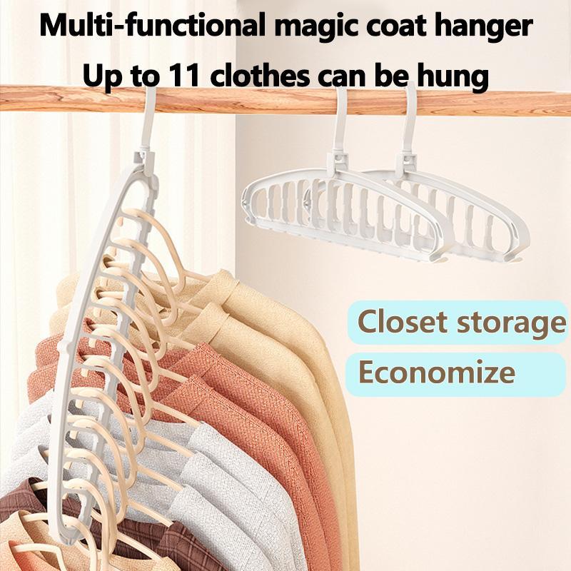 Foldable Clothes Hanger for Drying, 1 Count Multi Hole Space Saving Clothes Drying Rack, Clothes Hanger for Home, Dormitory, Laundry Room