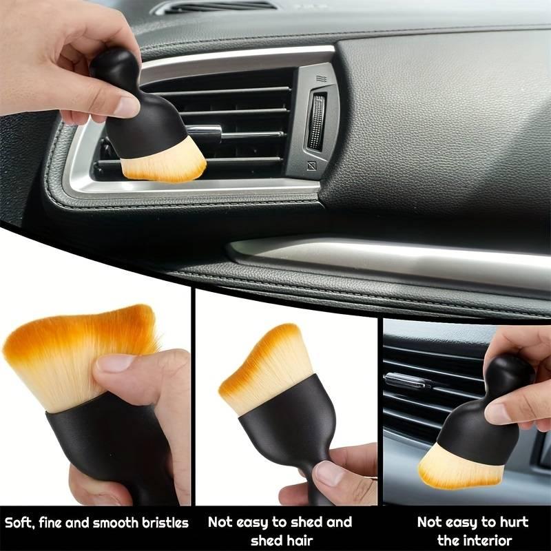 Car Interior & Exterior Detail Brush Set, Soft Car Detail Brush Set, Professional Car Interior Cleaning Tool for Air Outlet