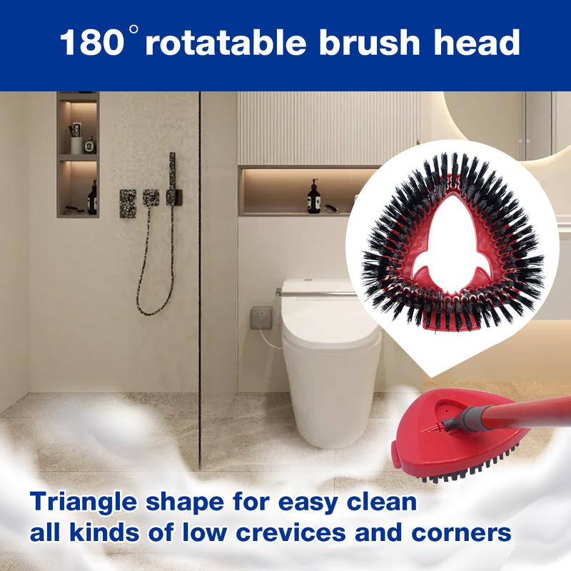 1 Count Spin Mop Replace Head Base Scrub Mop Brush Head Replacement For O-CEDAR EasyWring 1 Tank System, Shower Floor Scrubber, Hard Bristle Cleaning Brush For Bathroom Kitchen Wall Tile, Not Fit RinseClean.