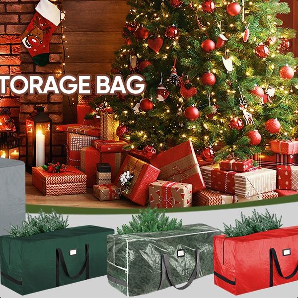 7.5 ft Extra Large Christmas Tree Storage Bag With Reinforced Handles and Dual Zippers for Wide Opening (Green)