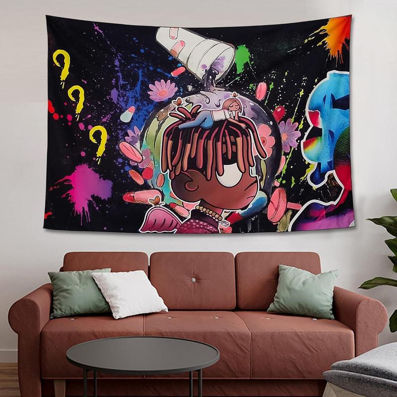 WBASHIELD Rapper Poster Tapestry Rap Music Tapestry Rapper Hip Hop Singer Album Tapestry Wall Hanging Dorm Backdrop Home Decorations for Living Room Bedroom( 60