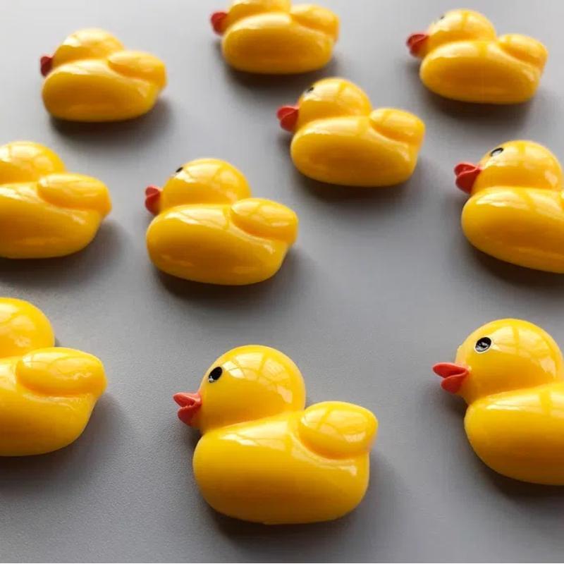 Cute Duck Design Fridge Magnet, 5 Counts set Mini Yellow Duck Shaped Magnet for Magnetic Whiteboard, Decorative Refrigerator Magnet for Kitchen