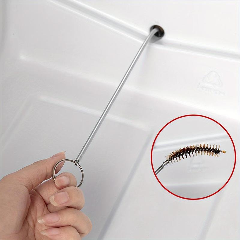 Car Sunroof Drain Cleaning Brush, Stainless Steel Drain Pipe Clearing & Cleaning Tool, Flexible Drain Brush for Car Sunroof Windshield Wiper Drain Hole