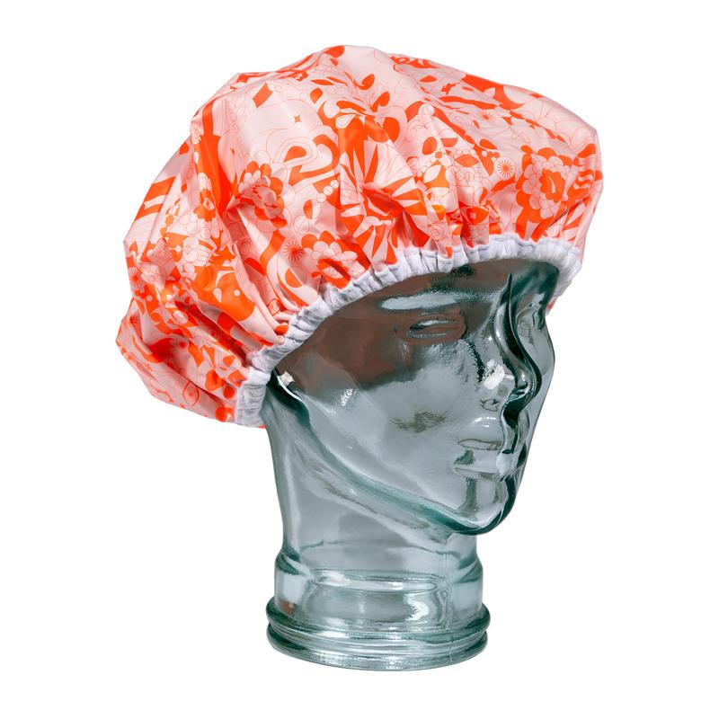 shower cap | pink signature print