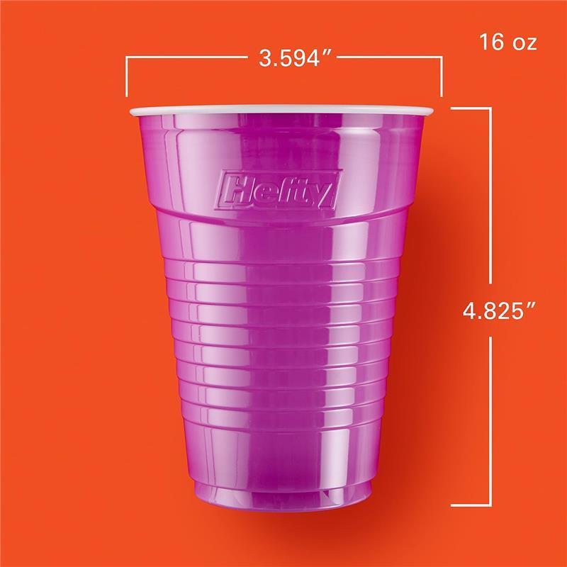 100 Count 16 Oounce Party Supply Disposable Plastic Cups For Household Party Summer Party