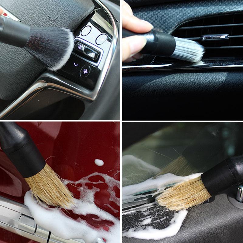 Car Interior & Exterior Detail Brush Set, Soft Car Detail Brush Set, Professional Car Interior Cleaning Tool for Air Outlet