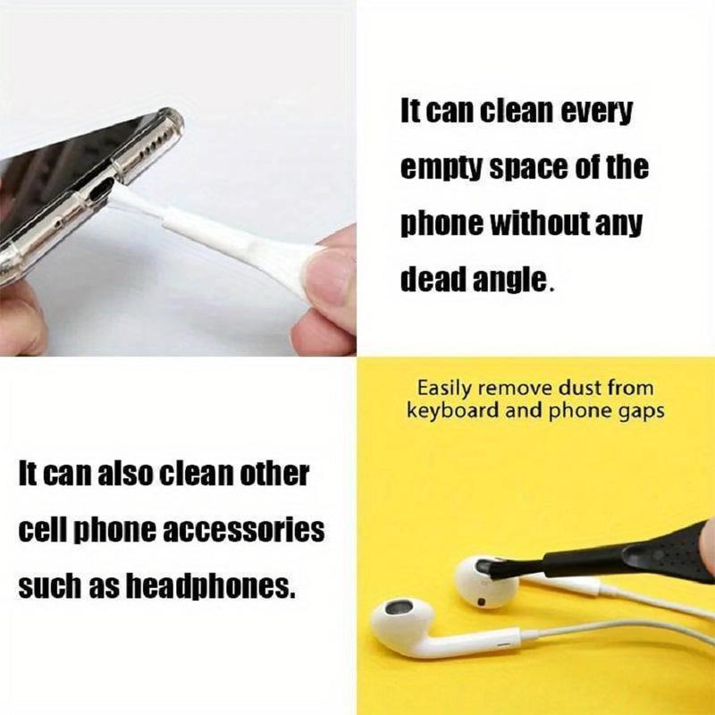 Mobile Phone Speaker Dust Removal Cleaner Tool Kit, Phone Charge Port Dustproof Cleaning Brush, Mobile Phone Cleaning Tool Kit for USB-C Xiaomi Samsung