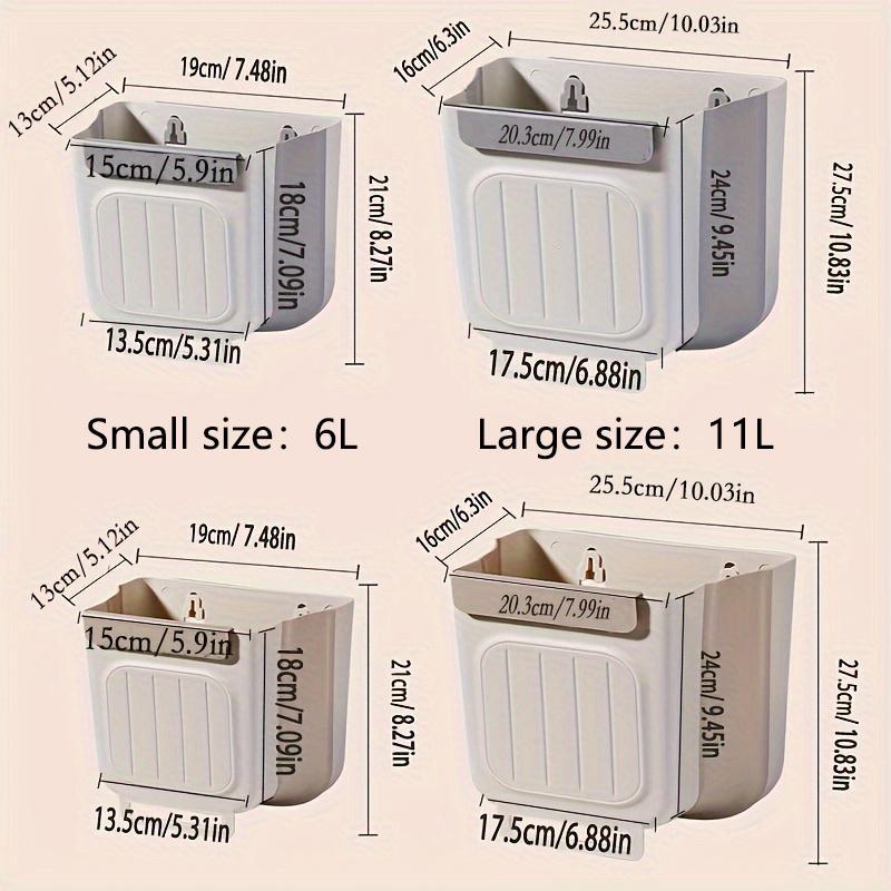 Foldable Kitchen Trash Can, Hanging Trash Bin, Space-saving Hanging Garbage Can for Kitchen Cabinets, Kitchen Accessories