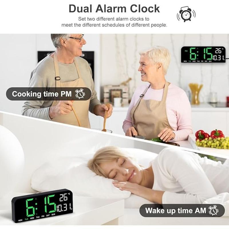 LED Digital Wall Clock Decorative Modern Simple, 10