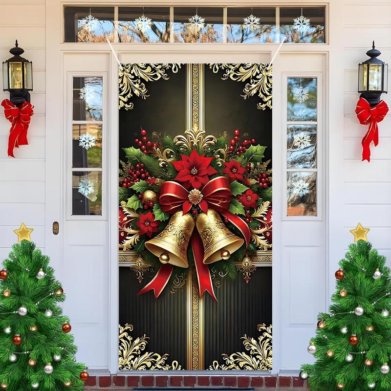 Christmas Themed Door Banner, 1 Count Exquisite Door Decoration Banner, Festive & Party Supplies for Home Living Room Bedroom