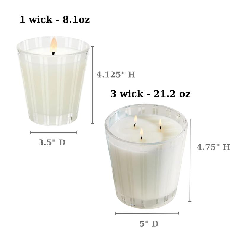 3 Wicks & 1 Wick Luxury Candles - Long-Lasting Scented - Home Decor and Ornaments - Freshener, Decoration - Aroma - Perfume