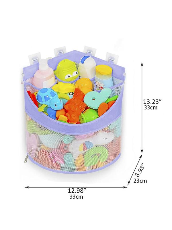 Mesh Bath Toiletry Bag, Children's Bath Toy Mesh, Bath Toy Organizer Basket, Minimalist Storage Bag, without Toy