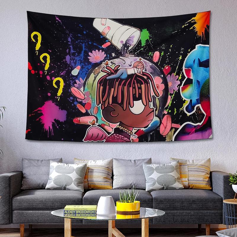 WBASHIELD Rapper Poster Tapestry Rap Music Tapestry Rapper Hip Hop Singer Album Tapestry Wall Hanging Dorm Backdrop Home Decorations for Living Room Bedroom( 60