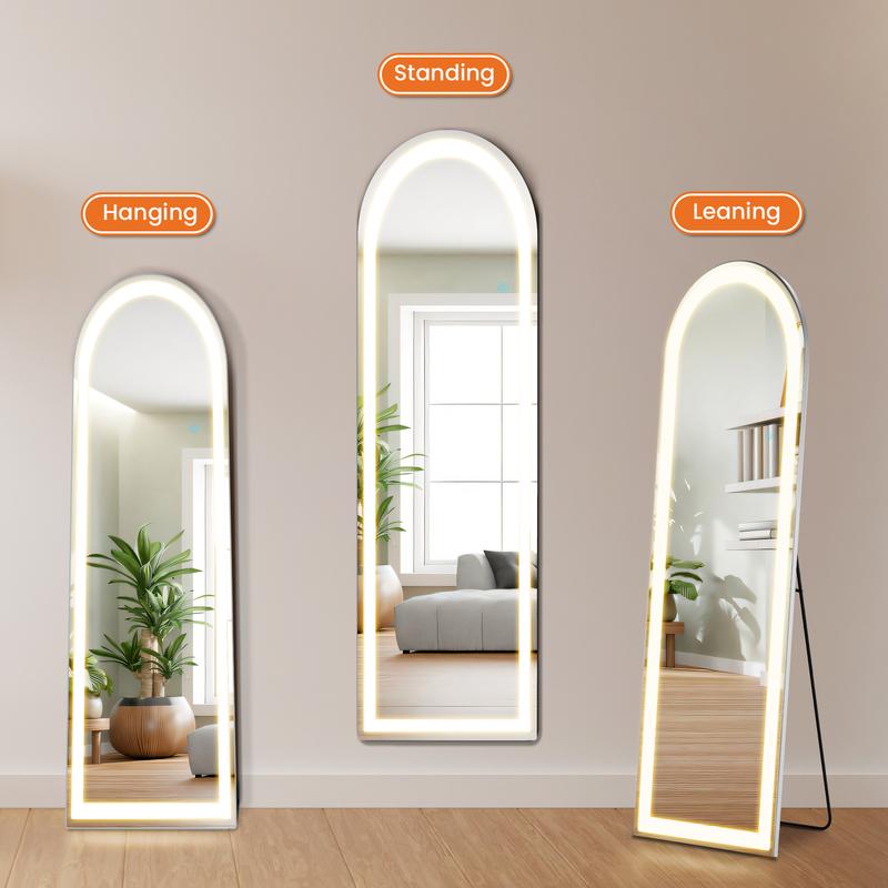 LED Lights Mirror with 3 Colors Lighting Adjustable, touch control Dimming 64