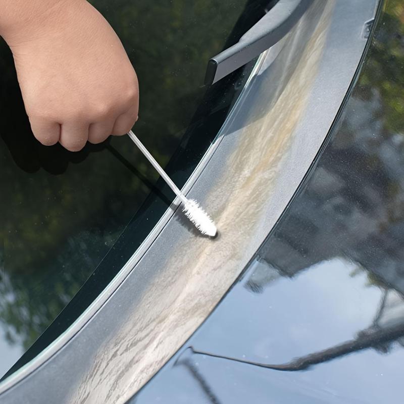 Car Sunroof Drain Cleaning Brush, Stainless Steel Drain Pipe Clearing & Cleaning Tool, Flexible Drain Brush for Car Sunroof Windshield Wiper Drain Hole