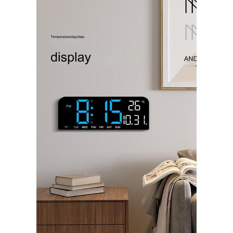 LED Digital Wall Clock Decorative Modern Simple, 10