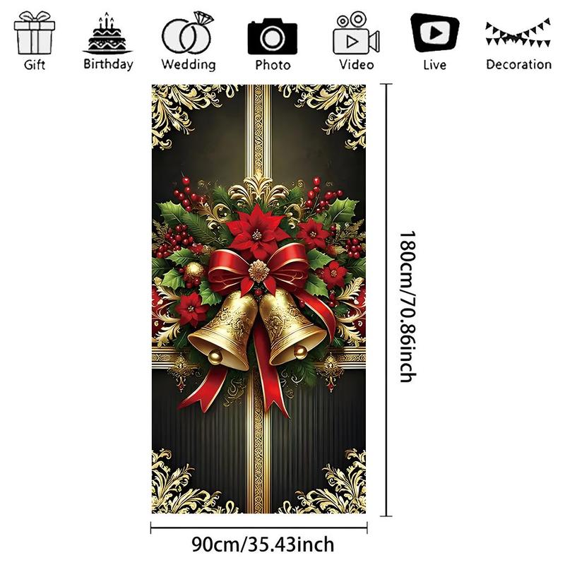 Christmas Themed Door Banner, 1 Count Exquisite Door Decoration Banner, Festive & Party Supplies for Home Living Room Bedroom