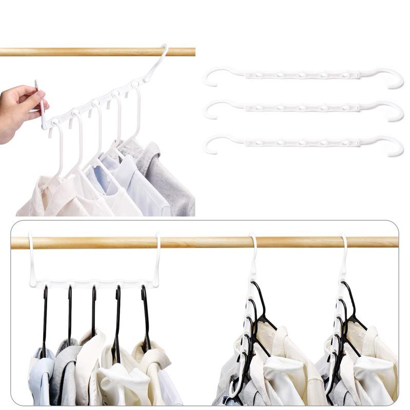 8 Pack Clothes Hangers Space Saving Cascading Plastic Hanger Organizer Magic Hangers Closet Space Saver Hanging