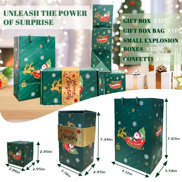 Pop-Out Money & Treats in Surprise Explosion Gift Box for Christmas and Birthdays.