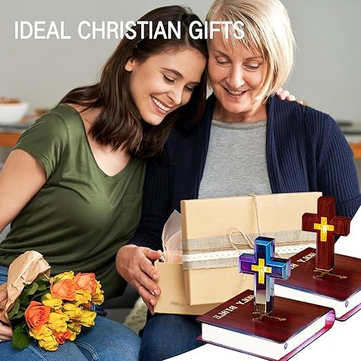 Magnetic Levitating Cross Lamp, Floating Bible Lamp, Color-Changing LED Lights, Perfect for Religious Gifts and Decor Decoration Room, Cross Decoration with Glowing Base Festival Gifts Wedding Ornaments