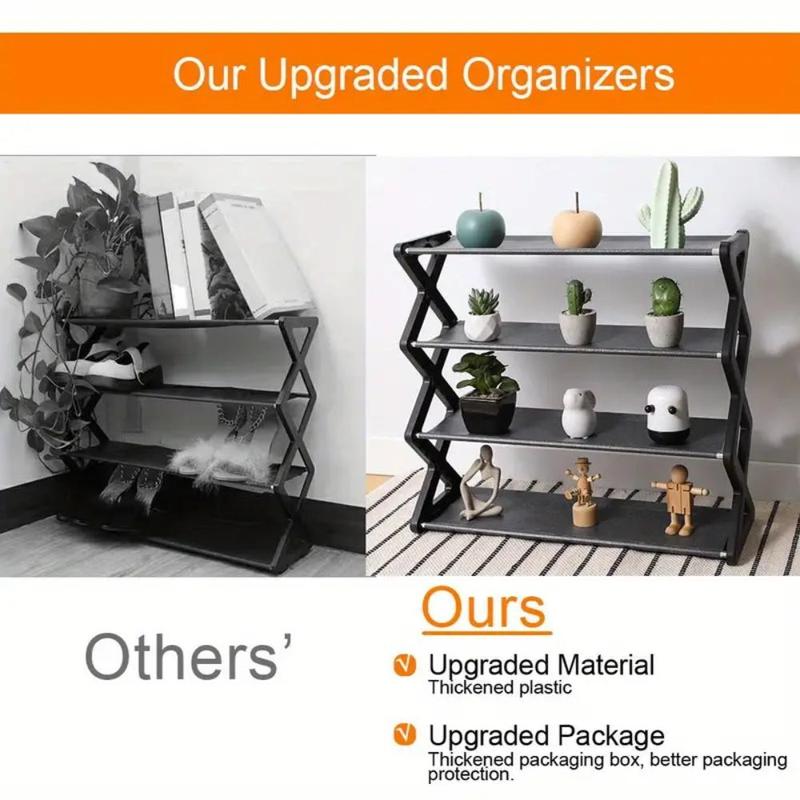 Multi-layer Shelf, 1 Count 4-tier Storage Rack, Desk Organizer, Home Organizer for Entryway, Hallway, Bedroom, Living Room, Home, Dormitory