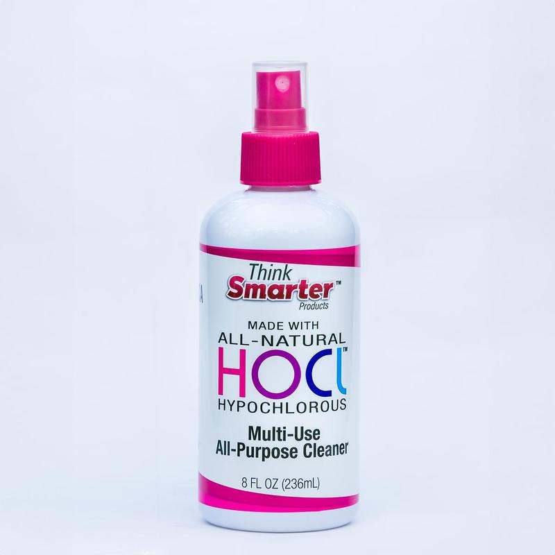 Think Smarter Products 8oz HOCl - Hypochlorous Spray | All-Purpose Cleaner, Surfaces, Produce, Hydration Spray - Natural, No Alcohol